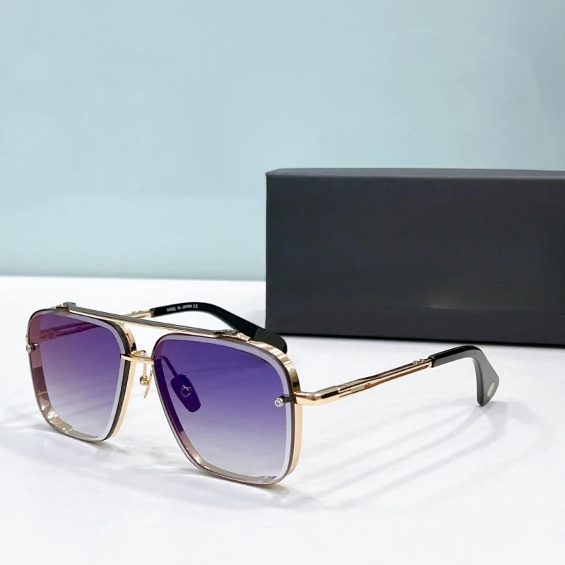 DITAA MACH-SIX LIMITED Luxe Designer Merk Mannen Zonnebril vrouwen Pilot Legering Outdoor Brillen Shades Voor Zon