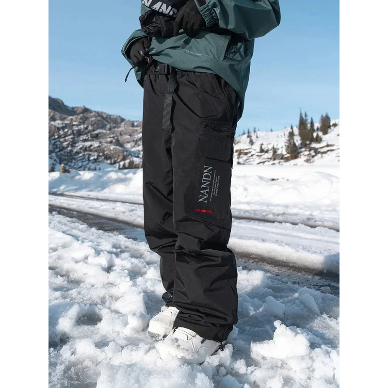 Pantaloni da sci Snowboard Doppia tavola Freestyle Impermeabile Vento addensato Inverno giapponese