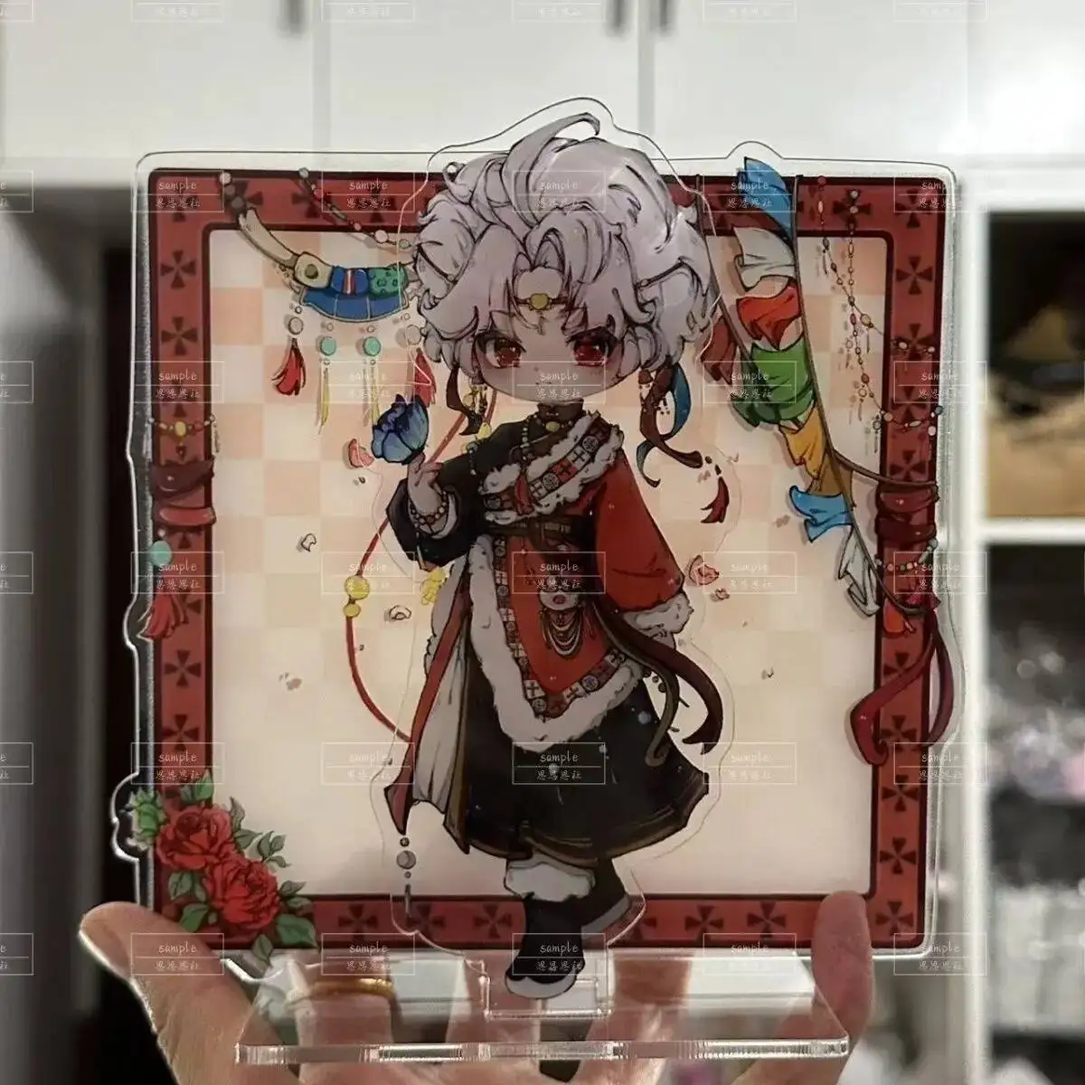 

Anime GAME Love And Deepspace Sylus Anime Figure Double Penetration Acrylic Stand Model Plate Desk Decor Standing Sign Desktop F