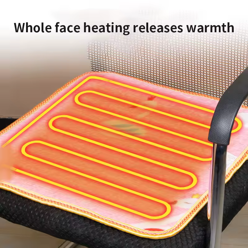 사무실 의자 위 USB 난방 패드