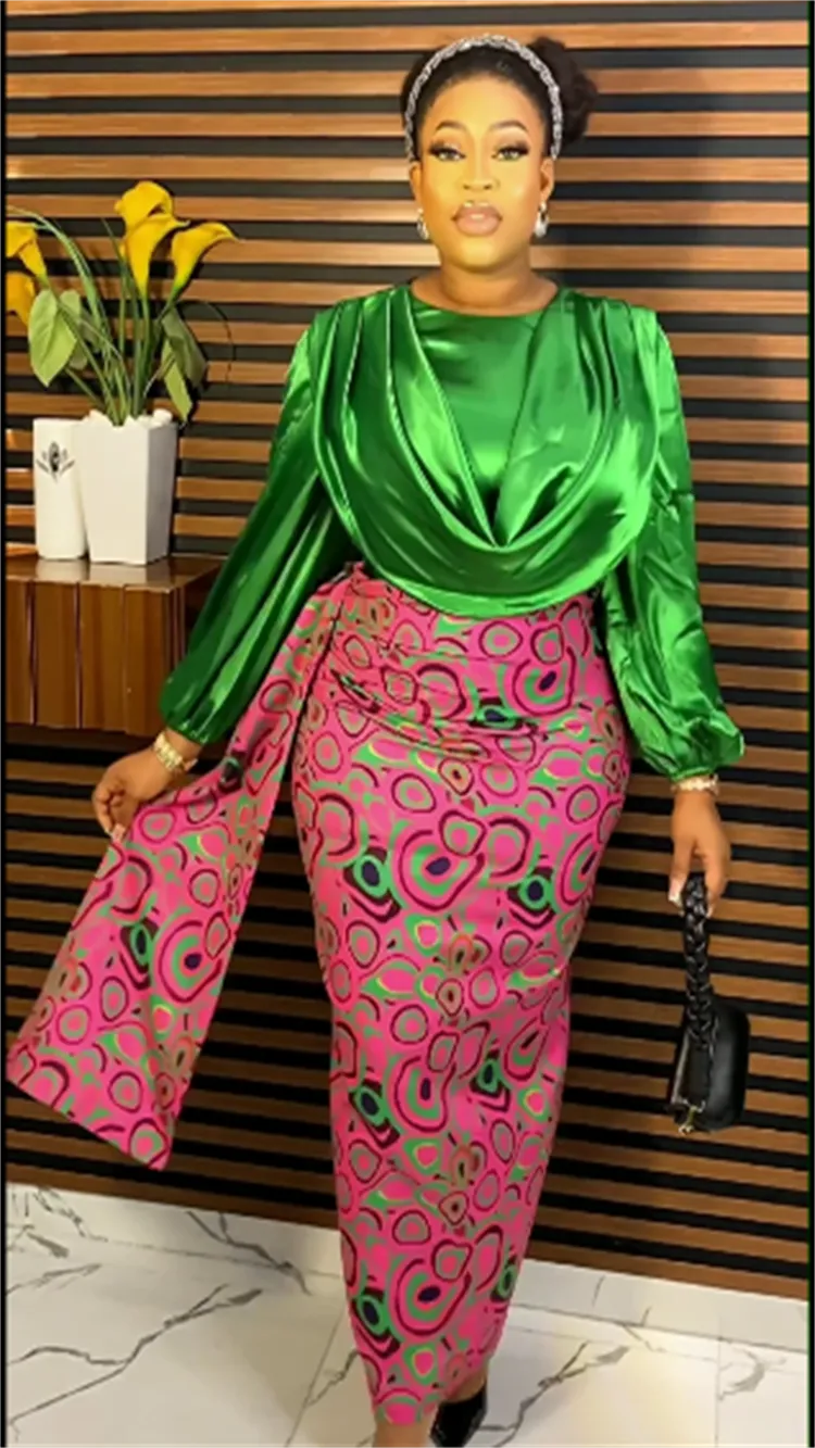 MD Plus Size African Elegant Party Dresses for Women 2023 New Fashion Chiffon Maxi Long Dress Kaftan Muslim Gown Ladies Clothing