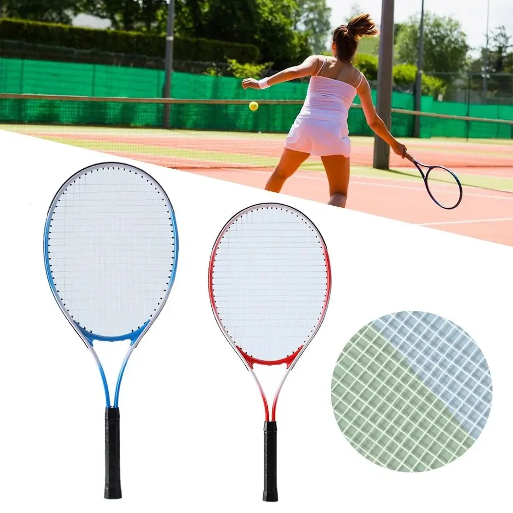 Raqueta de tenis infantil roja y azul, raqueta de tenis profesional para entrenamiento, raqueta interactiva para padres e hijos a prueba de golpes para principiantes, Unisex