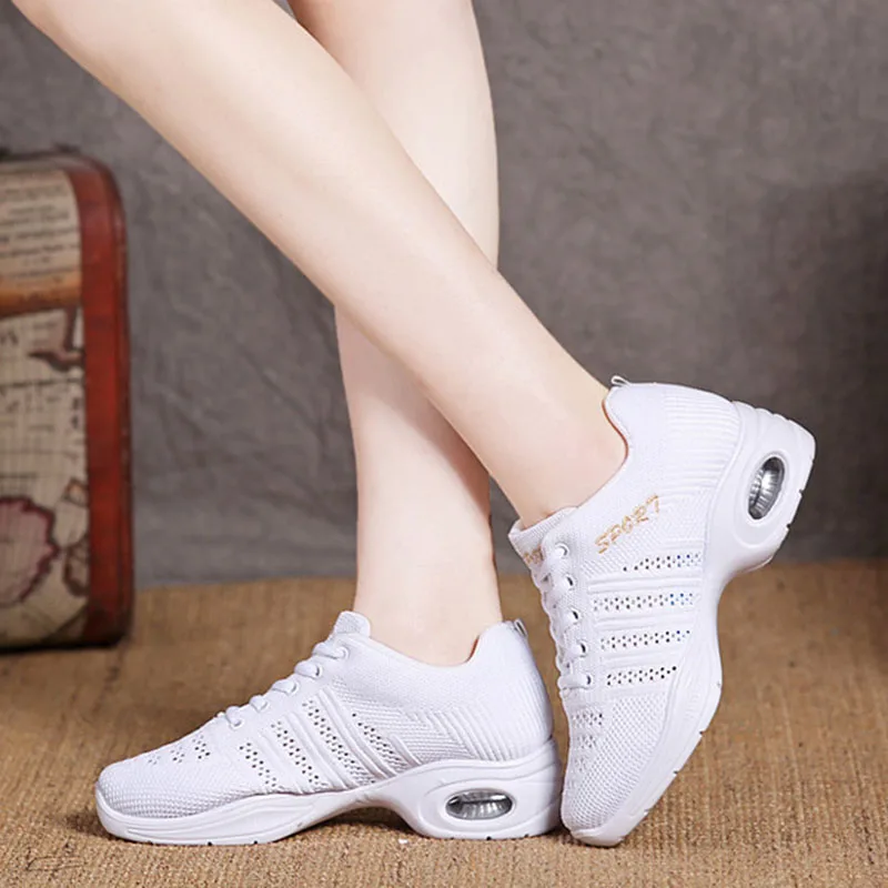 New Dancing Shoes for Women Jazz Sneaker Fashion Dance Sneakers for Women Modern Street Dance Shoes Feminino Zapatos