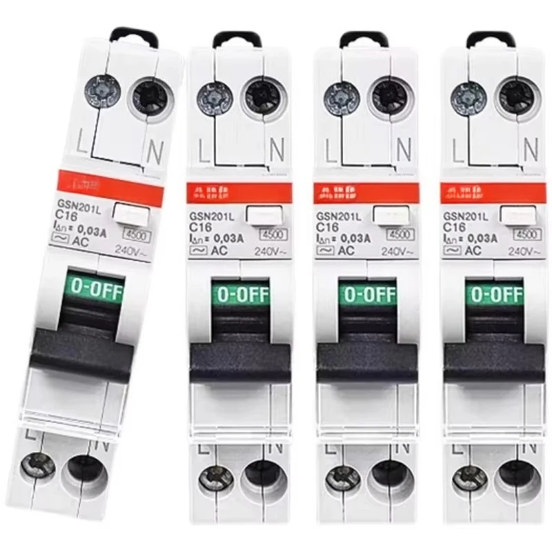 سلسلة صغيرة GSN201 C20 AC30 20A 2CSR255052R1204 جهاز تيار متبقي قطاع دارة الحماية الصناعية نوع RCBO #1