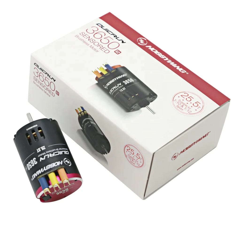 

Hobbywing QUICRUN 3650 G2 Sensored 6.5T 8.5T 10.5T 13.5T 17.5T 21.5T 25.5T 2-3S Гоночный бесщеточный двигатель для радиоуправляемого автомобиля 1/10