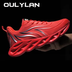 2024 Outdoor Sports Running Shoes Fashion Flame Printed Sneakers Athletic Men Cushioning Jogging Trainers Lightweight Shoes