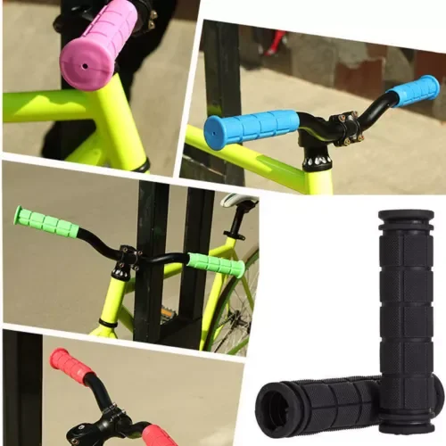 1 Pair Soft Rubber Handlebar End Grips For Bicycle MTB BMX  Mountain Bike