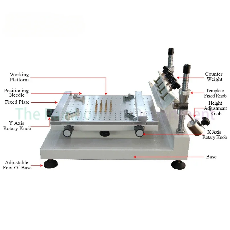 ZB3040H Smt Manual Stencil Printing Machine Pcb Solder Paste Stencil Printer For Circuit Board Solder Paste Or Red Glue Printing