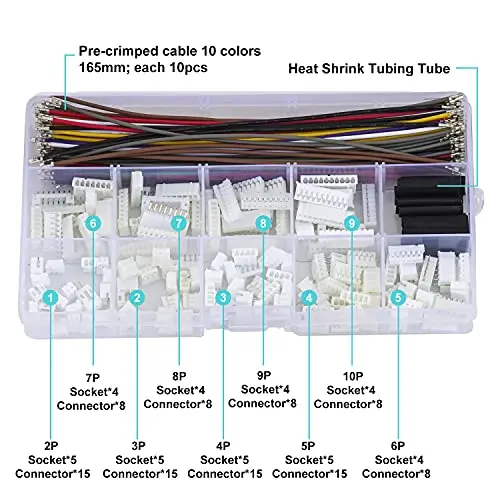 Micro mini ph 2,0 jst 2,0mm abstand ph 2, 0 jst-ph 2,0 mit 22awg kabeln, ph 2,0mm 2/3/4/5/6/7/8/2,0 Stift buchse (KS-PH-MM)