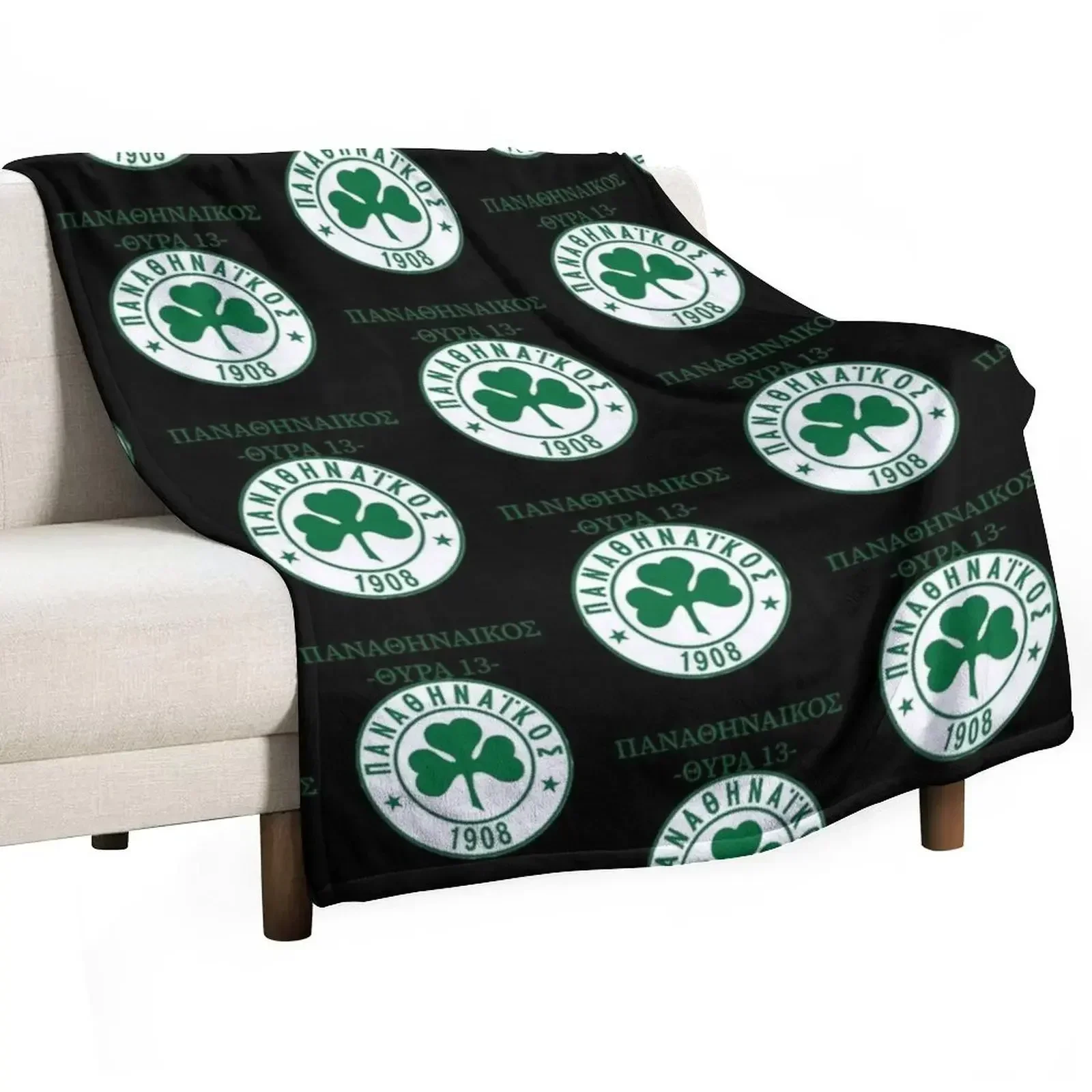 

PANATHINAIKOS FC Throw Blanket Luxury St for sofa Bed Fashionable Blankets