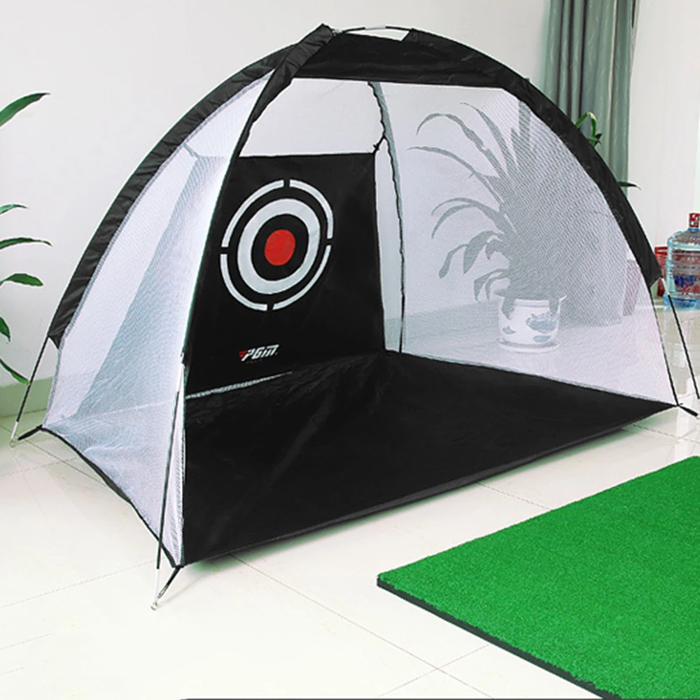 Rete da allenamento per colpire il Golf PGM, tenda da battuta da taglio portatile, allenamento per altalena Indoor, gabbia per impatto con lancio, panno per bersaglio