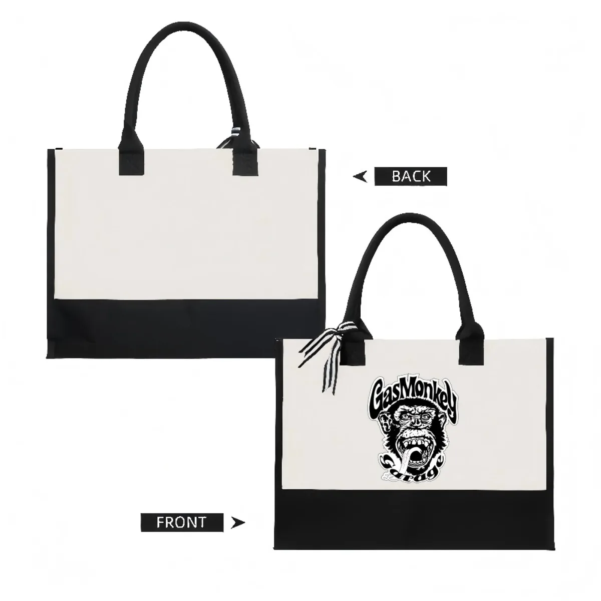 شعار (2) 2026 وصول جديد أزياء عملية واسعة قابلة لإعادة الاستخدام حمل حقيبة نمط طباعة 2 لهجة الثقيلة الكتف الكبير