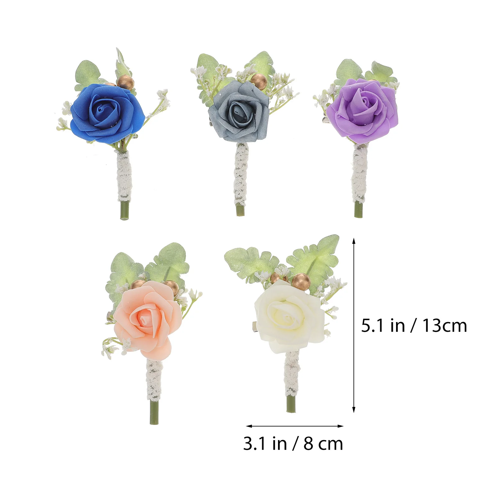 5 قطعة إكسسوارات الزفاف العروة الزفاف زي أنيق ديكور للعروس والعريس الوجود المبهر يجب أن يكون يومًا كبيرًا