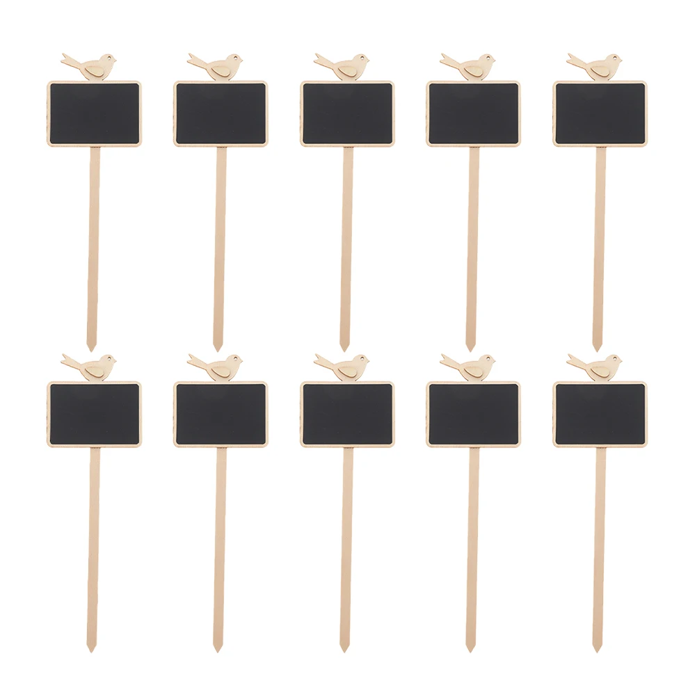 

10 Pcs Mini Blackboard Plant Labels Garden Markers Chalkboard Stake Signs for Indoor Plants Tags Reusable