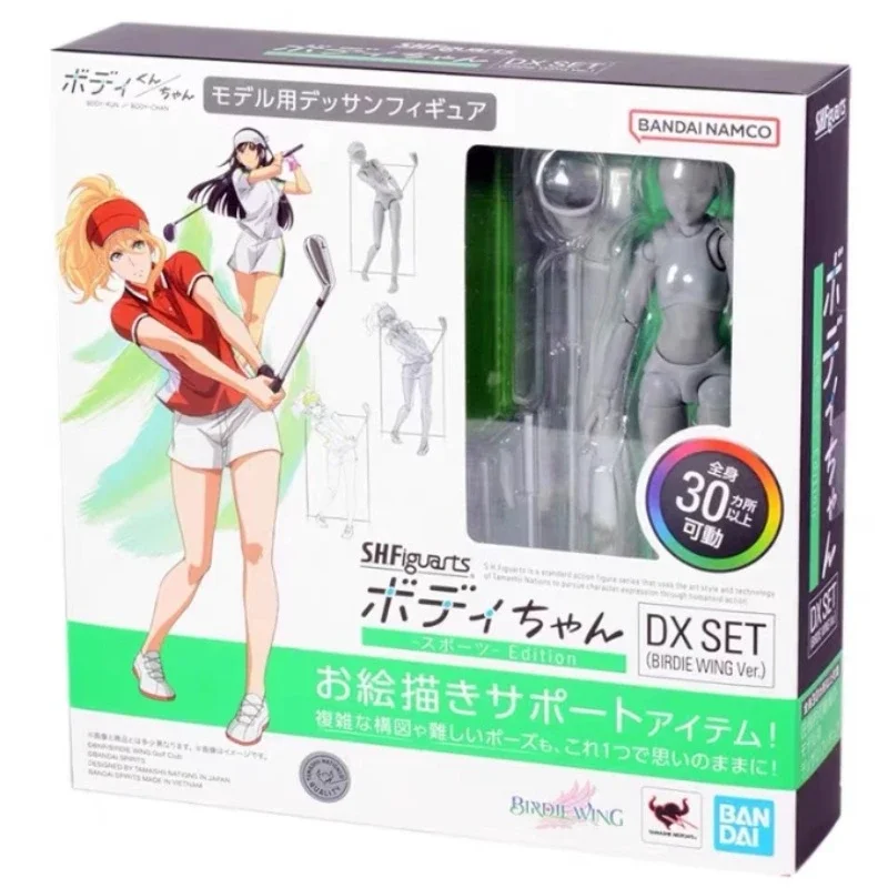 バンダイ オリジナル アニメ フィギュア SHF ガールボディ DX SET BIRDIE WING Ver. ゴルフスポーツエディションアクションフィギュアモデルおもちゃ子供のためのギフト