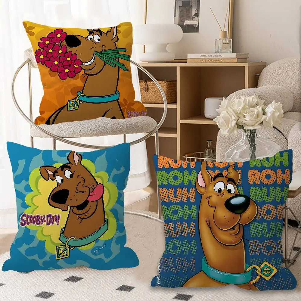 Cartoon S-Scooby-Doo pillow cover sofa cushion cover home room decoration children gift