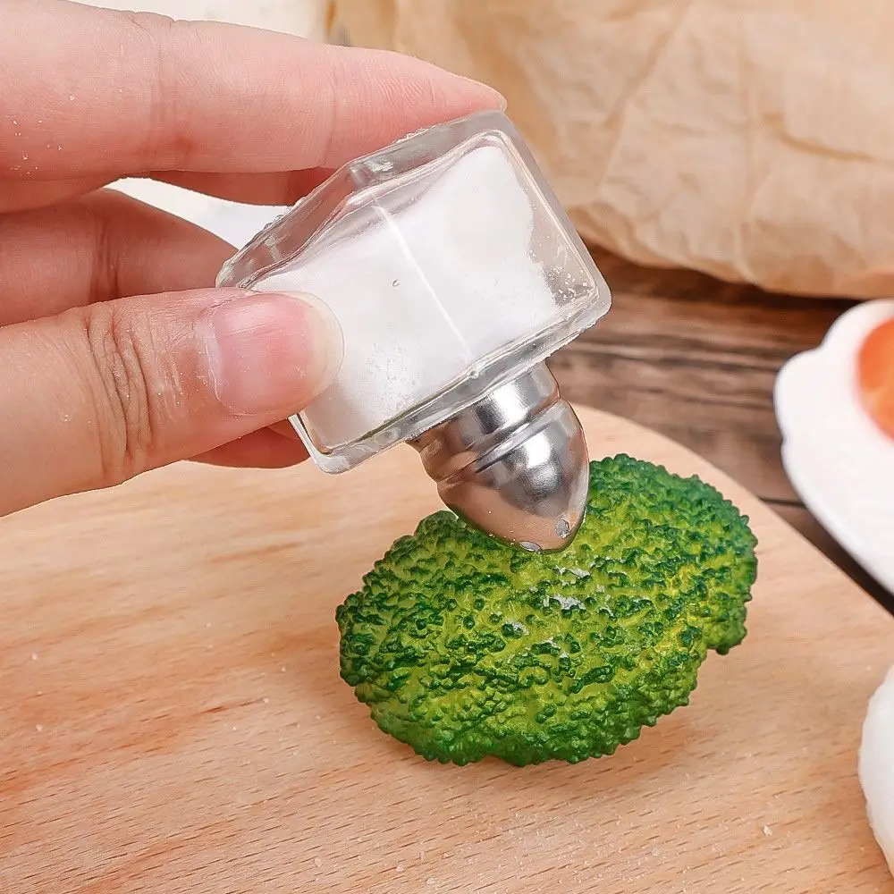 10/15ML New Mini Seasoning Bottle with Lid Storage Container Salt Jar Transparent Glass Kitchen Cooking Tool Spice Jars Outdoor