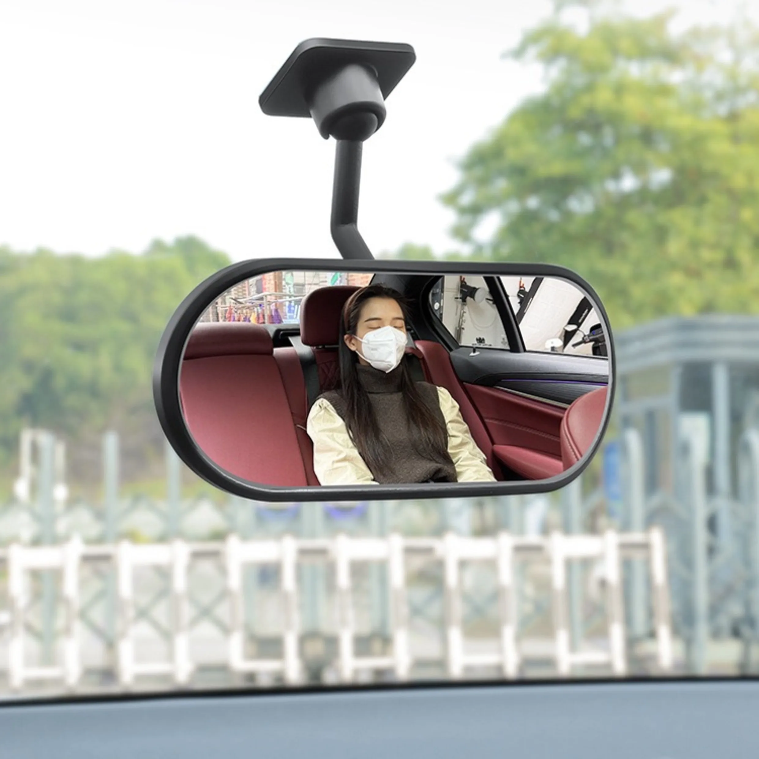 

1 pc Convex Blind Spot Mirror Car Rear View Mirror 2 Ways Application 360 Degree Rotation