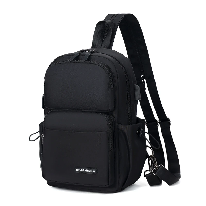 Men's Multifunctional Casual Busin Bapa Waterproof Large Capaci Outdoor Chest Bag Diagonal Bag Leisure Faion сумка 가방