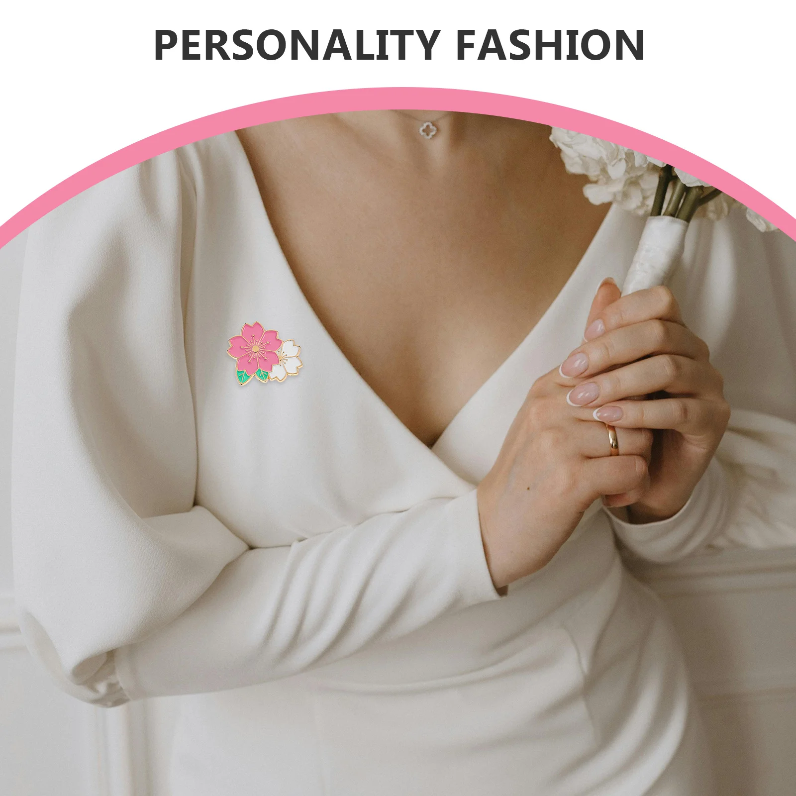 زهر الكرز المينا دبوس اليابانية زهرة التلبيب دبوس لطيف الكرتون بروش للنساء حقائب الظهر جاكيتات الطرف الديكور #4