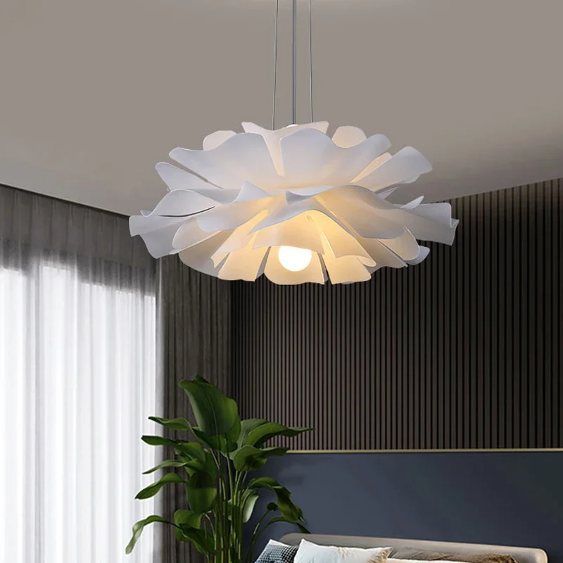 nordic led pendant lights lampada designer criativa lampada de sala de jantar lustre de flor vermelha iluminacao do quarto das meninas 01