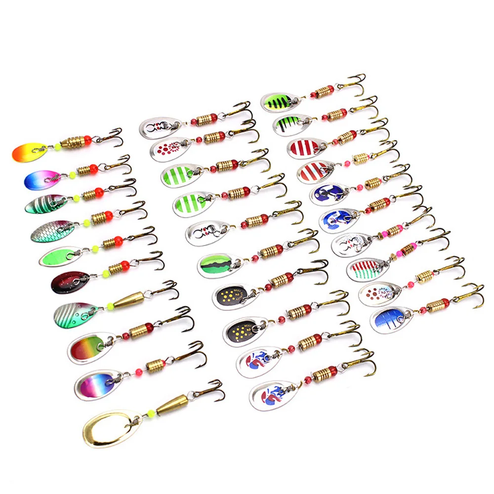 Metal Spoon Spinner Fishing Lure 10/30pcs Set Spinners Spoonbait Crankbait Fishing Wobblers for Pike Crochet Kit Artificial Bait