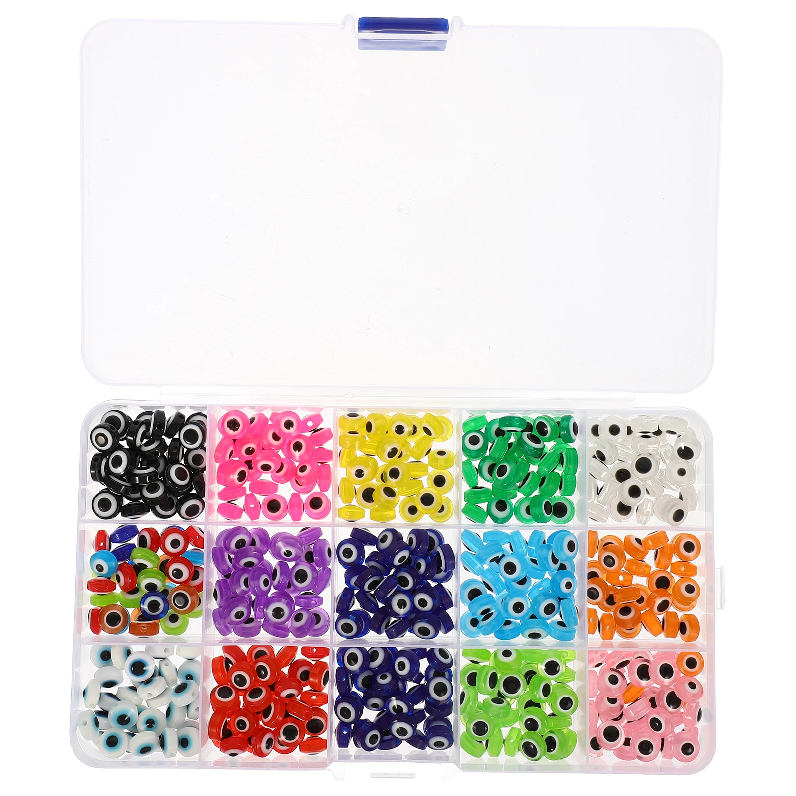 

Evil Eye 8mm Flat Round Unique Shape Jewelry Making Supplies DIY Accessories Necklace Bracelet charms Bead Stringing ProjectsDIY