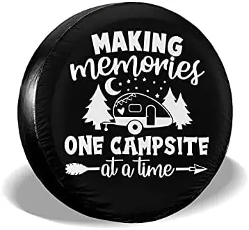 

Tire Cover Making Memories Camping Cars Spare Tire Cover Portable Universal Wheel Covers Powerful Waterproof Tire Cover for SUV,