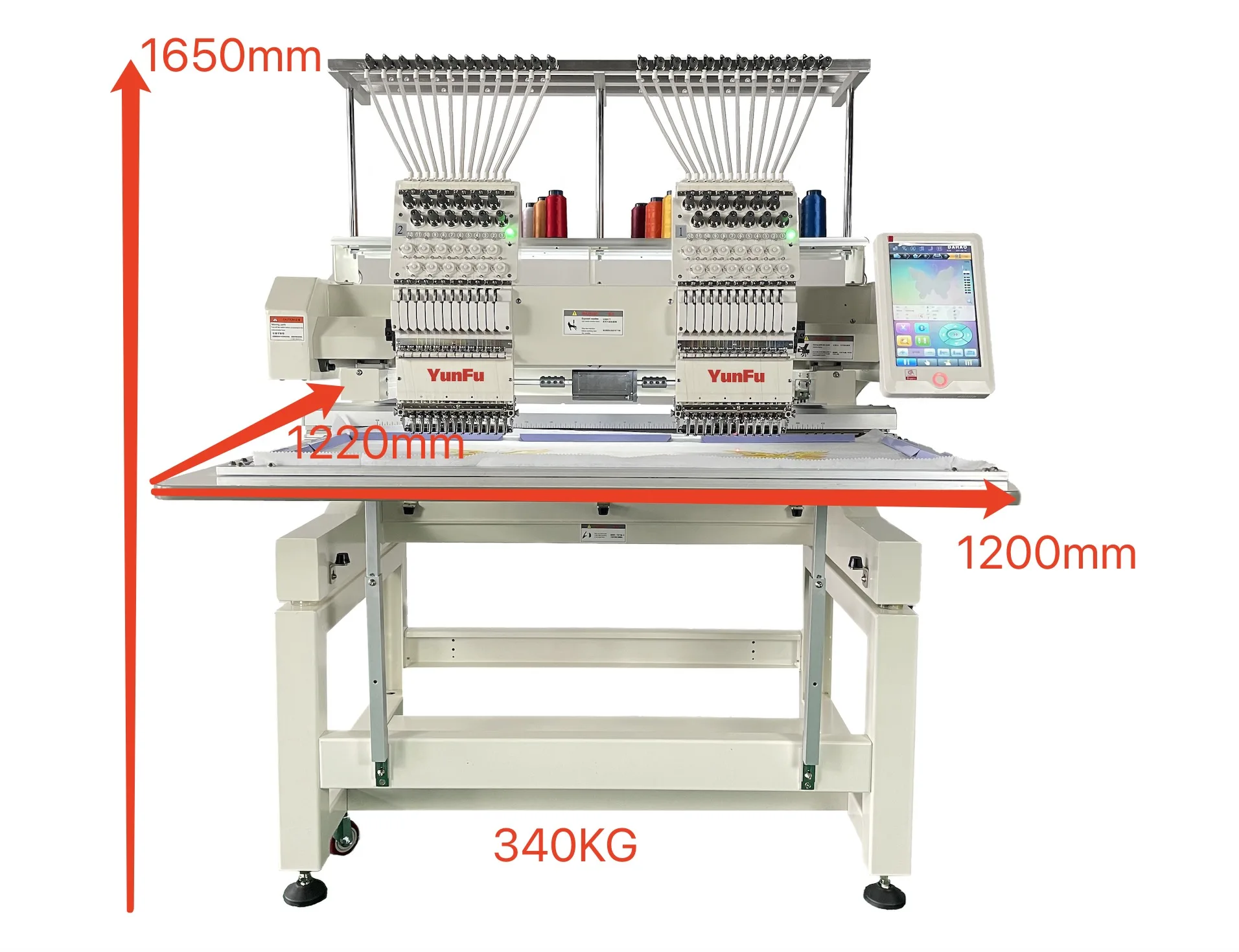 Tajima 15 12 Needle Embroidery Machine 2-Head Computerized for Cap T-Shirt Finished Garment Flat Socks Embroidery