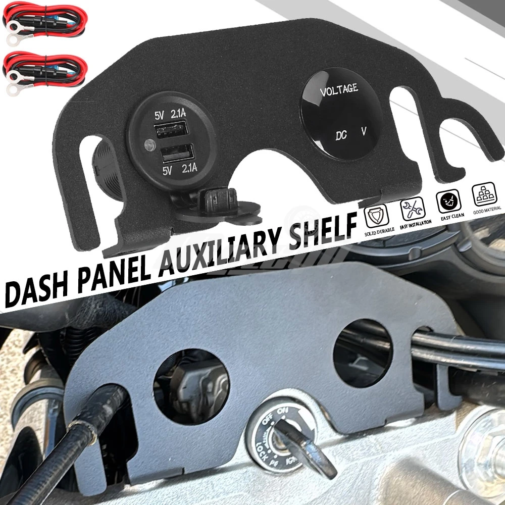 Auxiliary Shelf USB Dash Panel Aftermarket Kit Motorcycle TFT Anti Theft Screen Protector FOR SUZUKI V-STROM 650 DL650 2004-2011