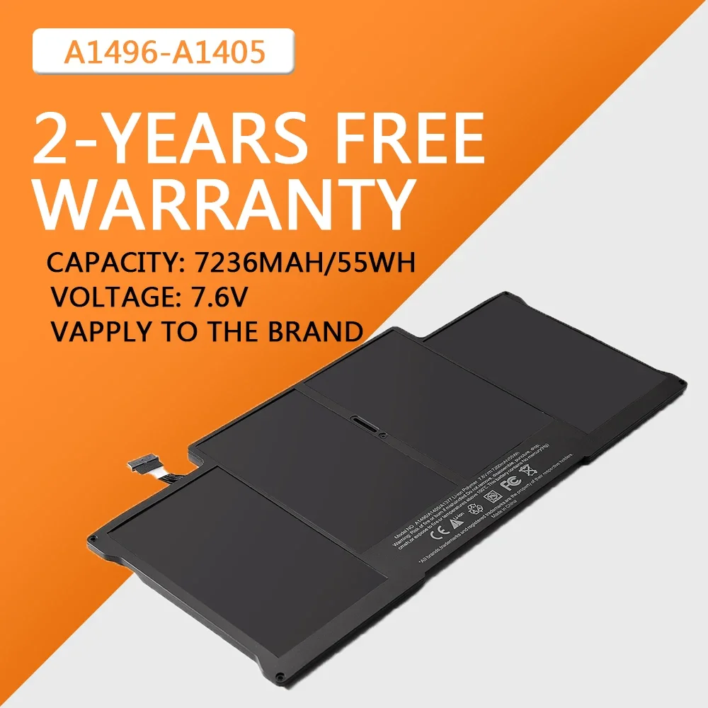 

A1496 A1405 Battery For Apple Macbook Air 13.3" A1466 A1377 EMC2469/2632/2559 MC965LL/A MD231LL/A MD226LL/A
