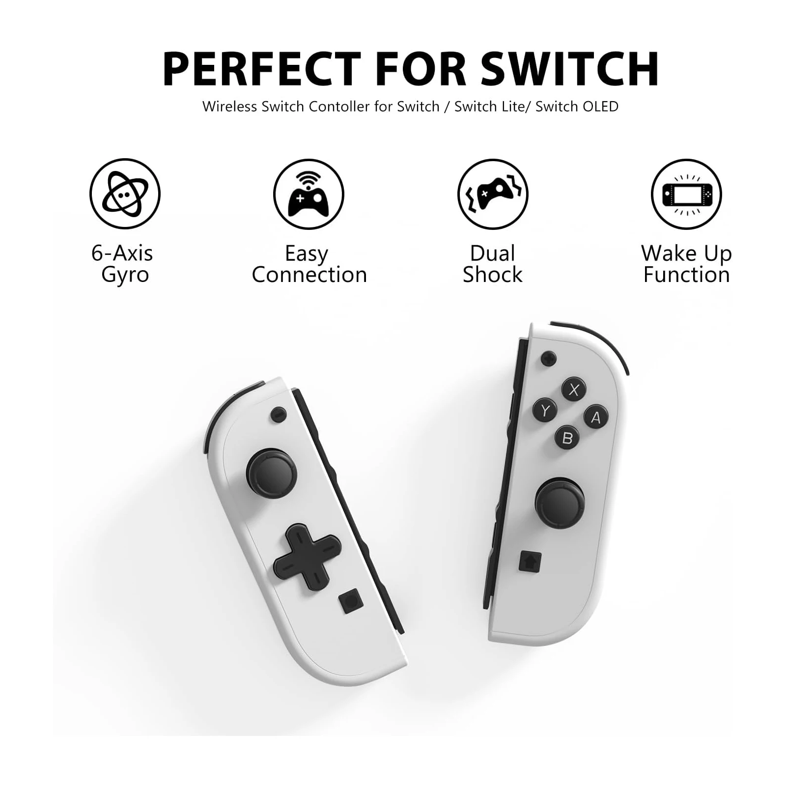 Switch Controllers Joypad Support 6-Axis Gyro Switch Joypad Compatible Withwitch Joy pad Controller Support Wake-up Function