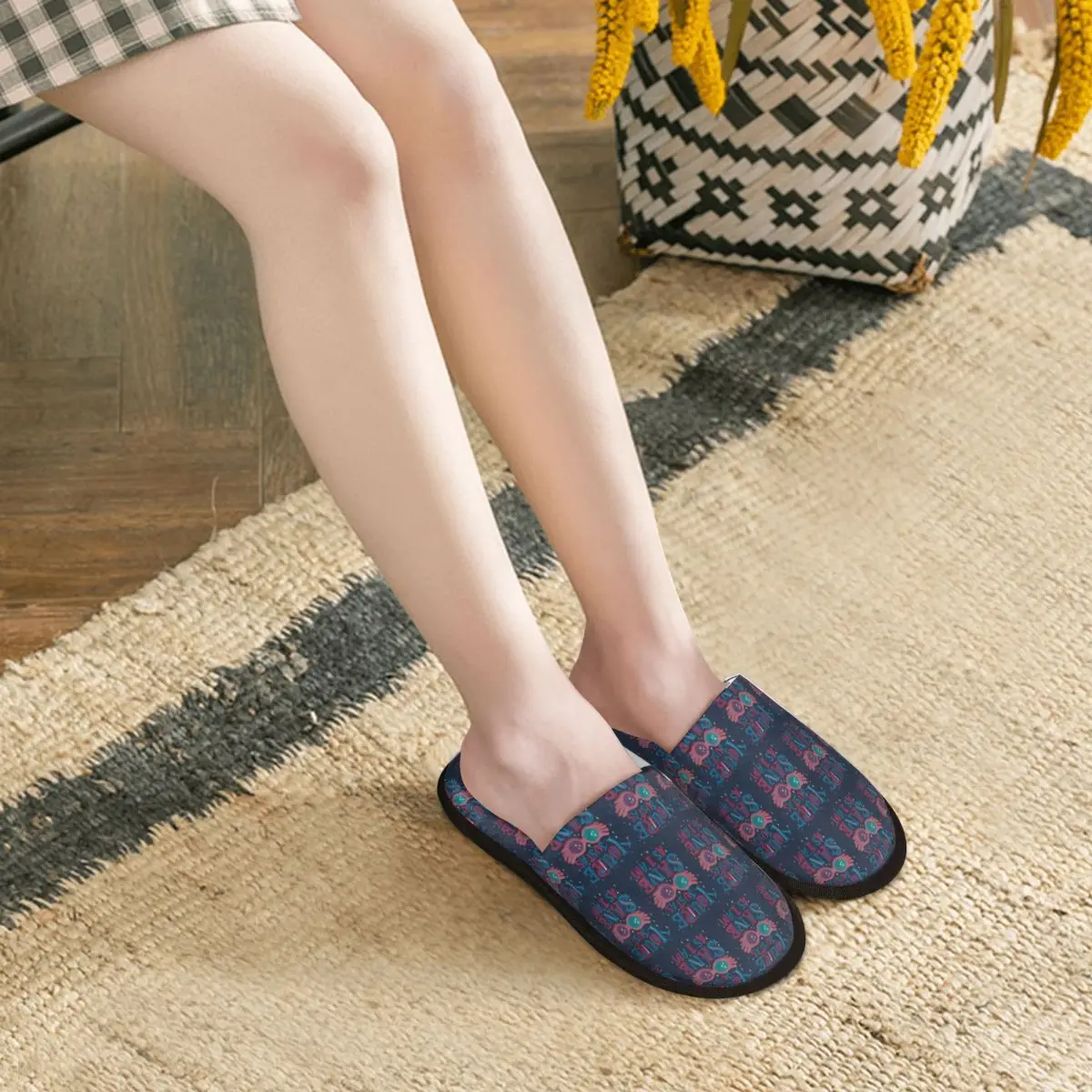 Custom Luna L-Lovegoods Glasses Slippers Memory Foam Warm Soft Women House Slipper Indoor Comfy Shoes