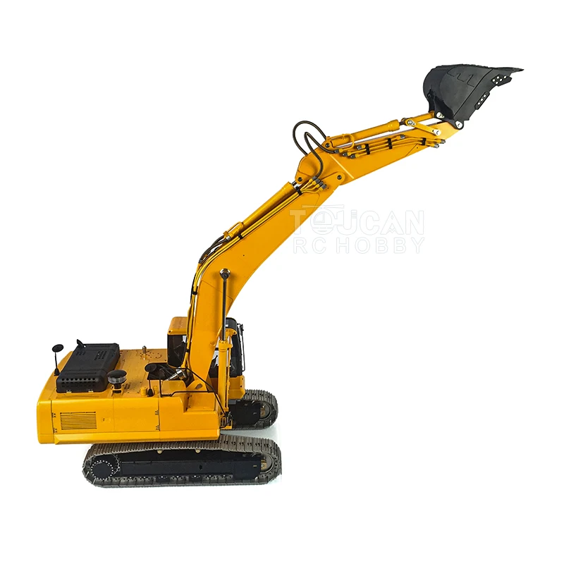 1/14 LESU PC360 RC Hydraulic Excavator Digger RTR Metal Pl18 Construction Truck With Remote Controller Receiver ESC Model