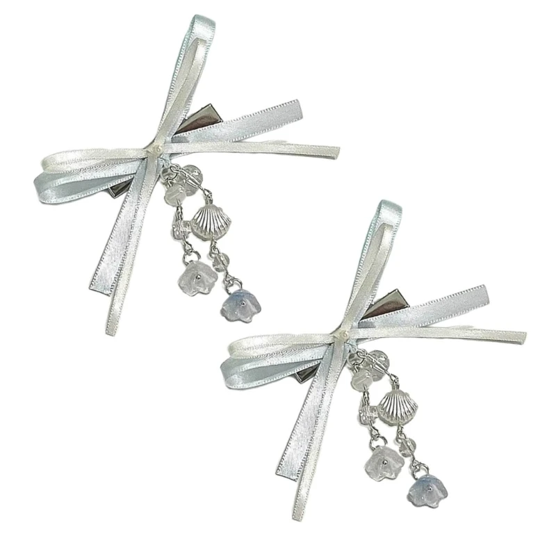 652f Ribbon Ribbon Hair Bows Lindo horquillas para niñas Clips Barrettes Clip