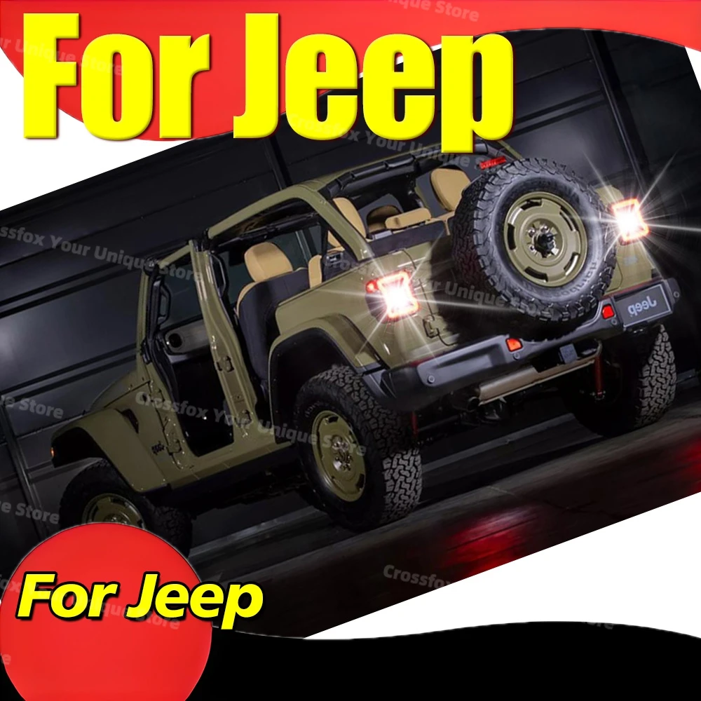 

2x лампы заднего хода, автомобильные лампы заднего хода для Jeep Wrangler Jk Compass Renegade Cherokee Patriot 2007-2017 W16W T15 921 912 LED