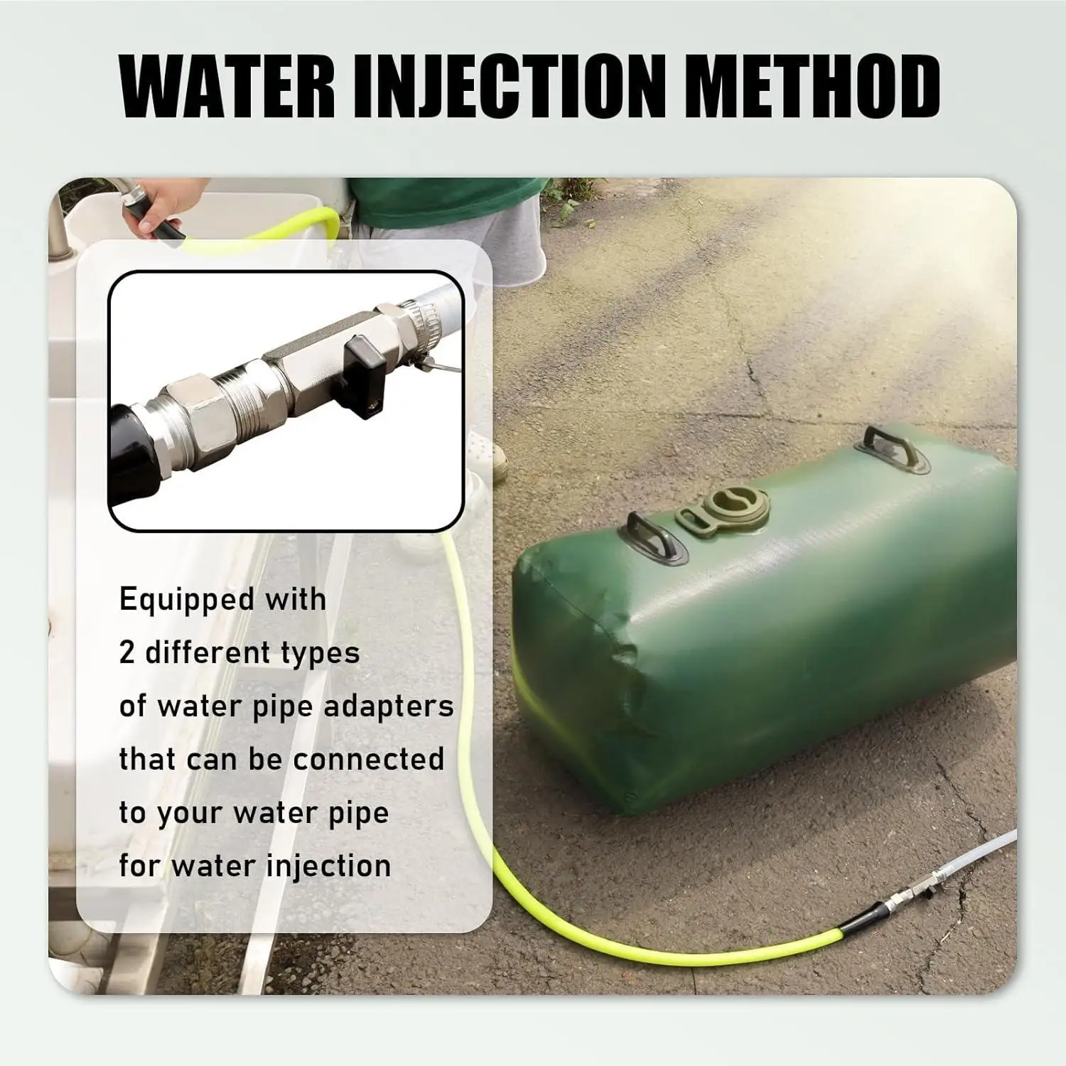 Drinking Water Storage Container,25Gallon Portable Water Storage Bladder,RV Foldable Water Tank,Can Be Used For Storing Drinking