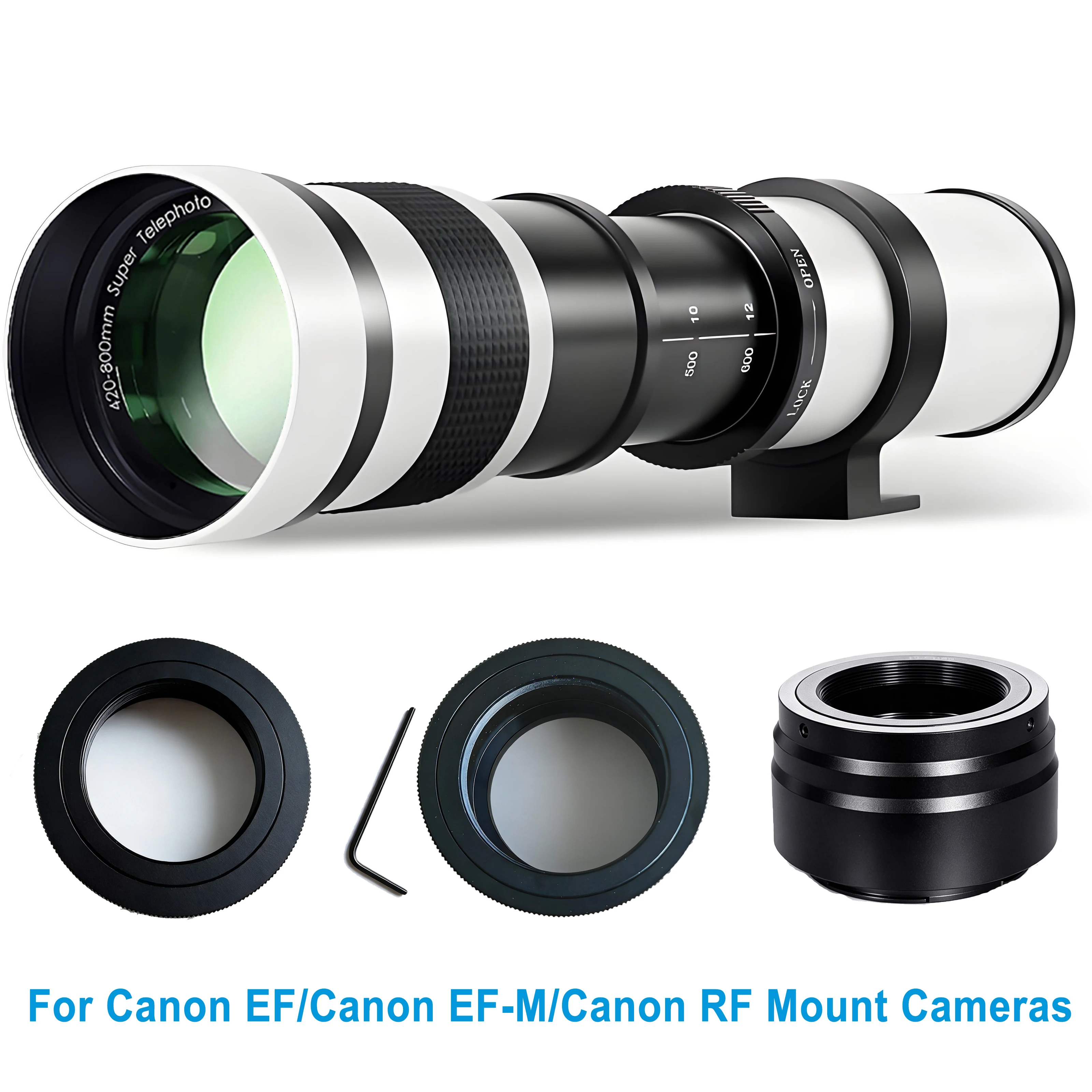 Canon Series 420-800mm F/8.3-F16 Telephoto Manual Zoom Lens,