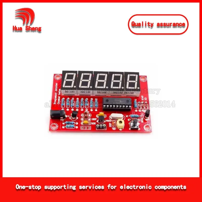 1Hz-50Mhz Frequency Counter; Crystal Oscillator Measurement; Frequency Measurement; 5-Digit Led Display; DIY Kit