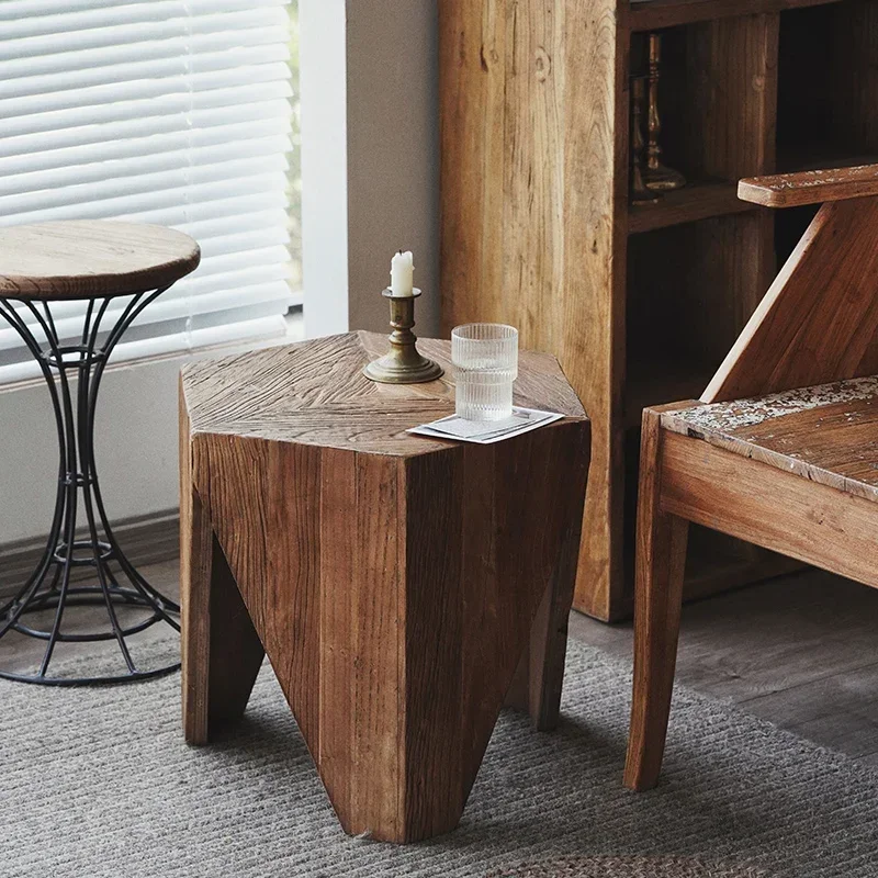 Simple and minimalist sofa side few stools, medieval light luxury small corner few low stools