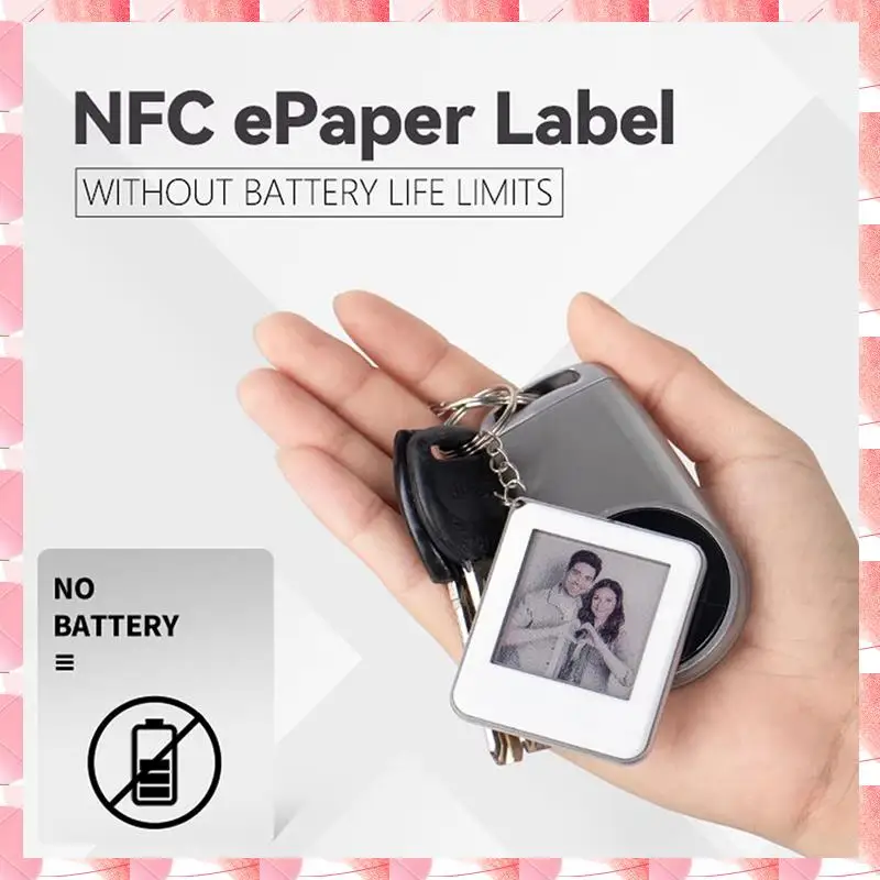 JAJA Ekran E-Paper 1.54 Cala NFC E-Paper E Ink Tag Bez Baterii Etykieta NFC DIY Cyfrowa Ramka na Zdjęcia Cyfrowy Etykieta Cenowa