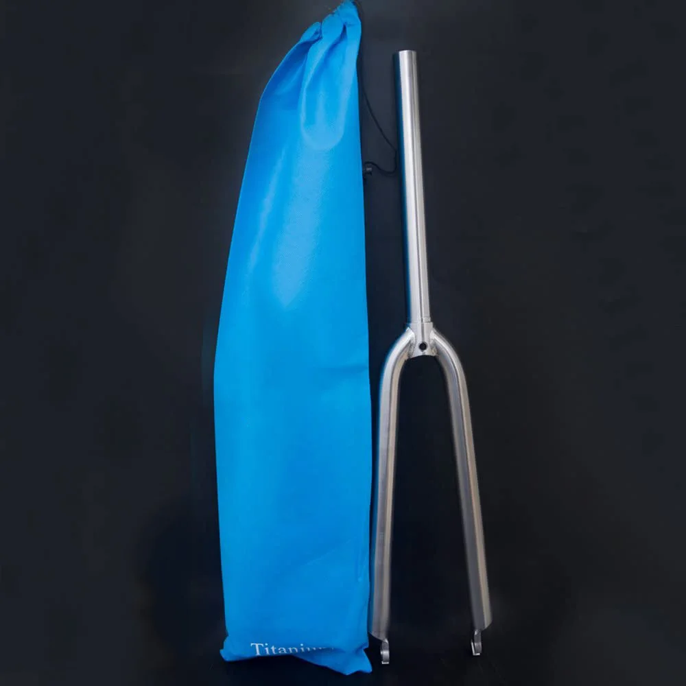 STLF 닝하오 Gr.9 티타늄 합금 로드 자전거 포크 프론트 700c 3al/2.5v