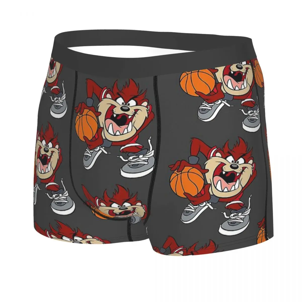 Tasmanian Basket Man's Boxer Briefs Taz Cartoon Anime Highly Breathable Underwear High Quality Print Shorts Gift Idea