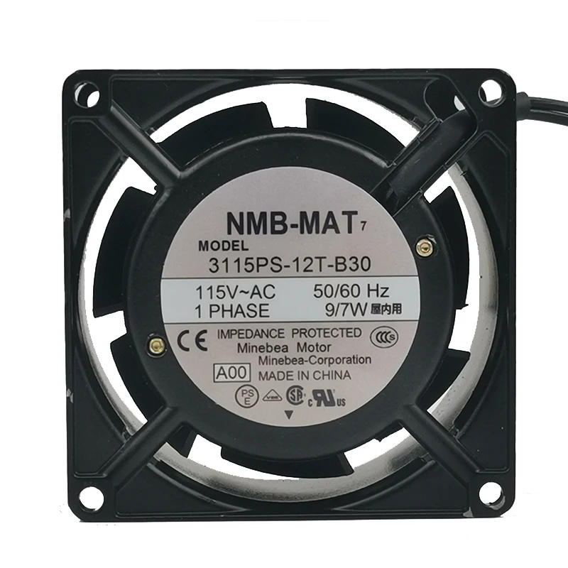 New NMB 3115PS-12T-B30 115V 8038 industrial computer industrial equipment fan aluminum machine high temperature resistance