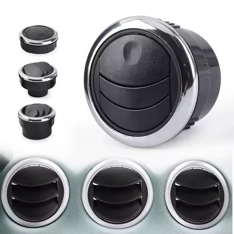 80MM Universal Knob Type Rotation Air Outlet Vent Car Vent Dashboard Air Conditioning Vent Deflector for Camper Caravan Truck