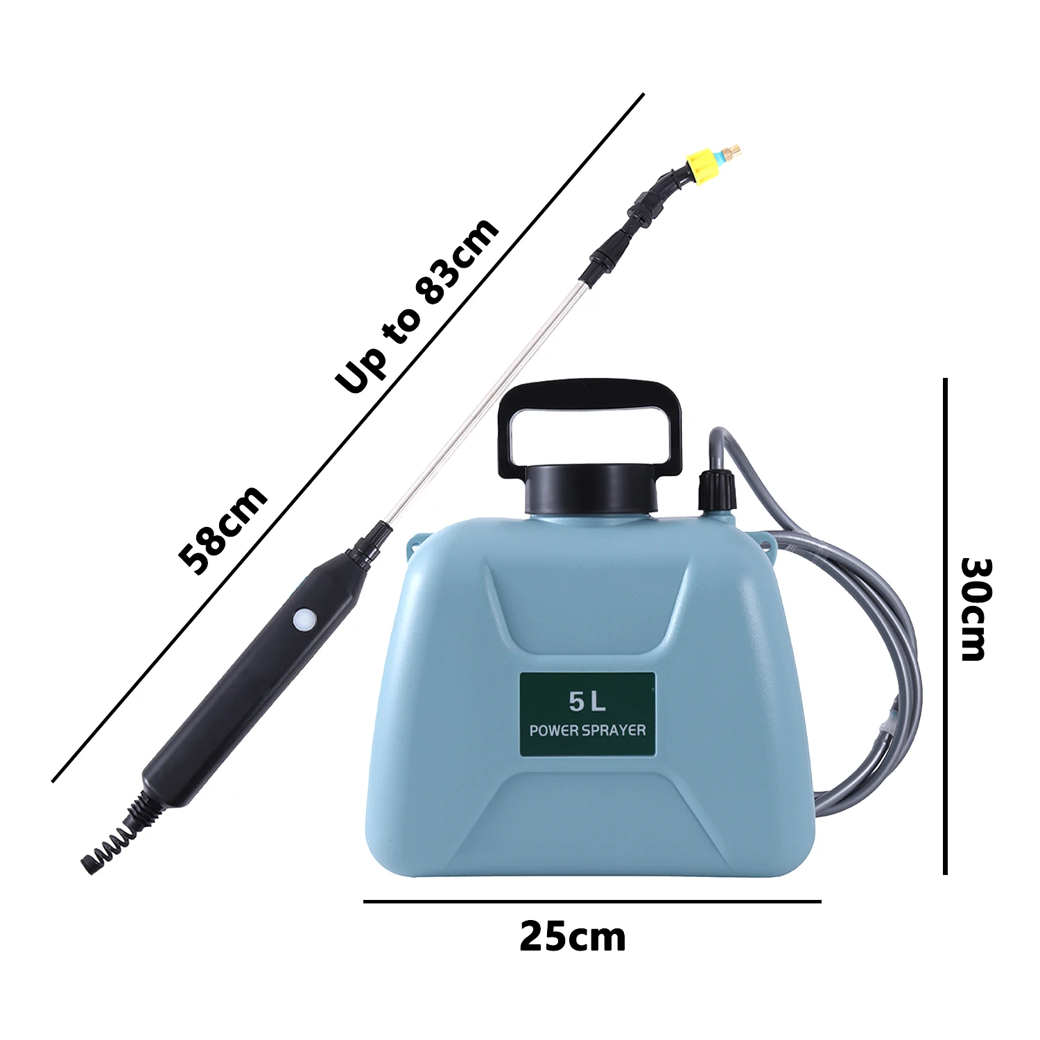 Garden 5L Electric Sprayer Flower Vegetable Mist Irrigation Pesticide Dispenser Rechargeable Automatic Watering Knapsack Sprayer