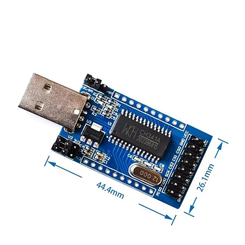CH341AModule USB Turn UART IIC SPI TTL ISP EPP/Convertidor de puerto paralelo