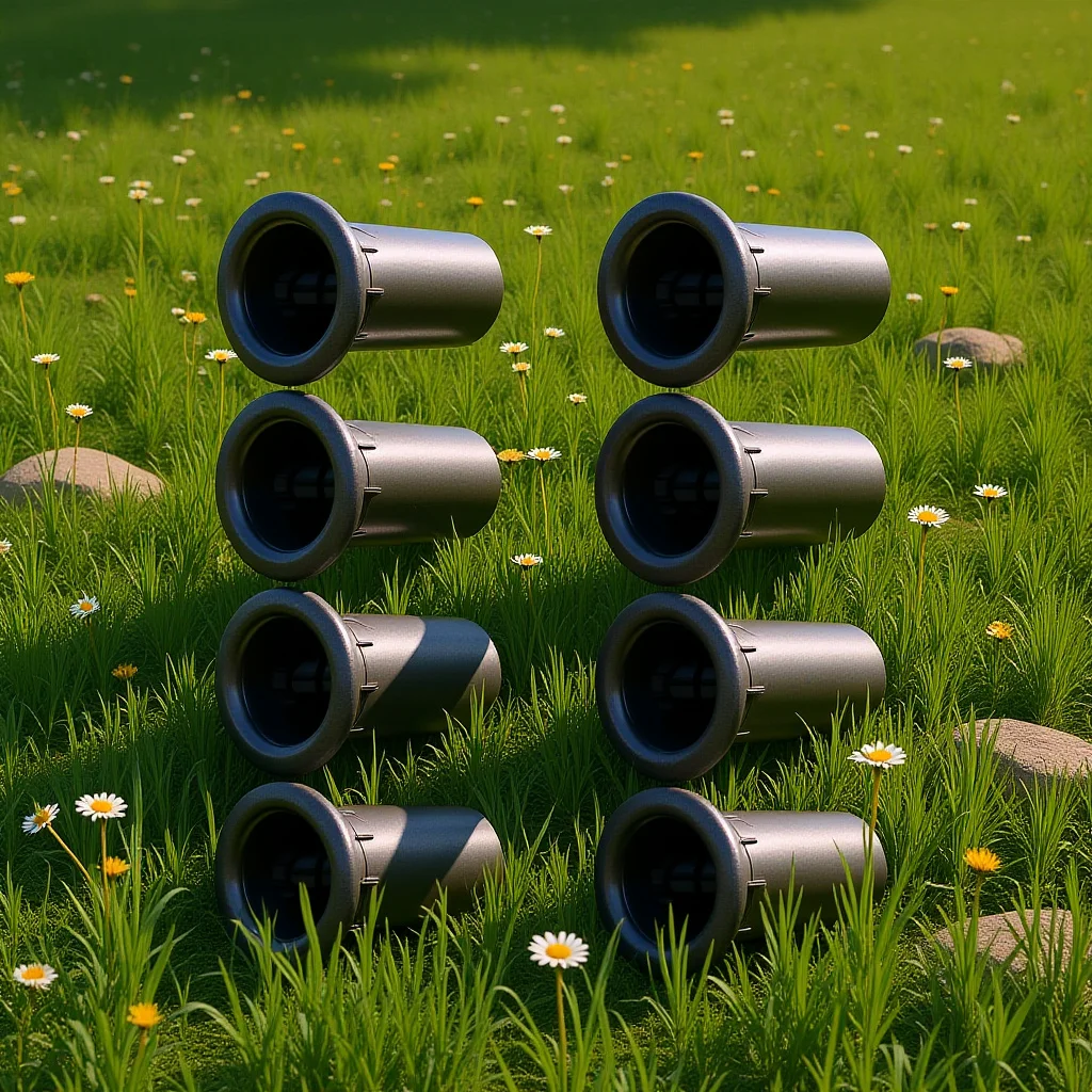 

8pcs Speaker Port Tube Bass Reflex Audio Cabinet Upgrade For Car Subwoofer Box Plastic Abs Vent Pipe