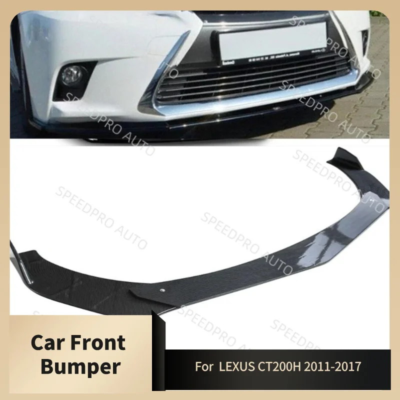 

Для L-EXUS CT200H 2011-2017 автомобильный передний бампер, автоматический диффузор, разветвители, крышка, спойлер, комплект кузова, внешние детали, черный