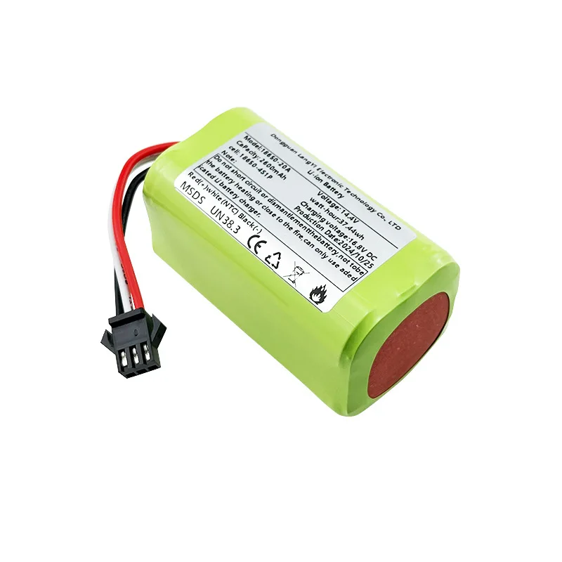 3PCS 14.4V 1500mAh-3200mAh18650 Li-Ion Battery for Polaris  PVCR  Imou Bagotte BG800 KyvolE31 Coredy R750 Sweeping Robot